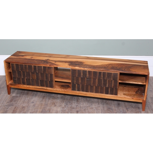 Sebastian Cox bespoke wooden sideboard with two sliding doors